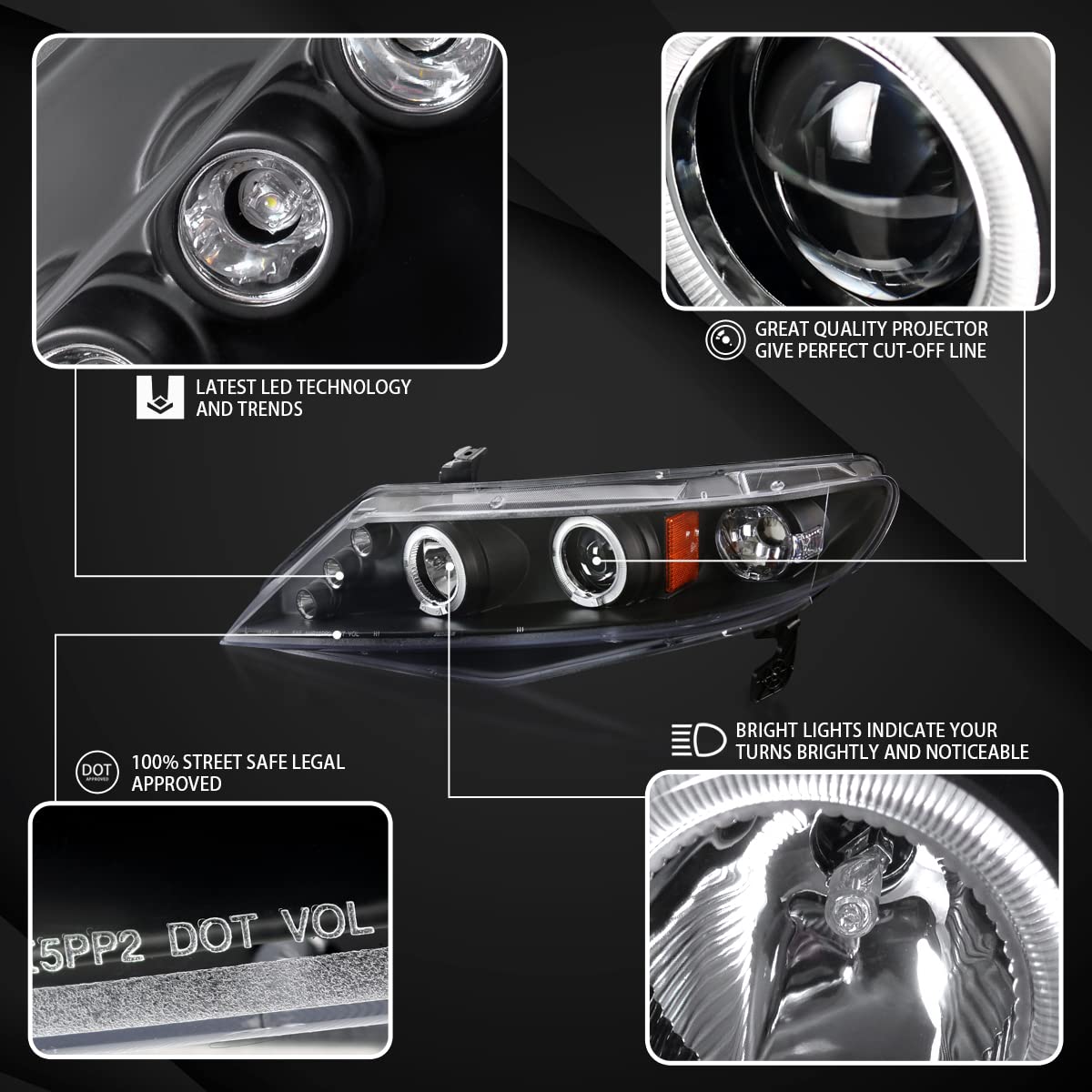 Amazon.com: Autozensation Compatible with 2006-2011 Honda